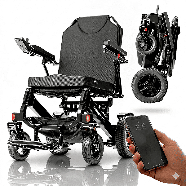 Cadeira de Rodas Motorizada HD Para Obeso Até 300Kg - Power Lite