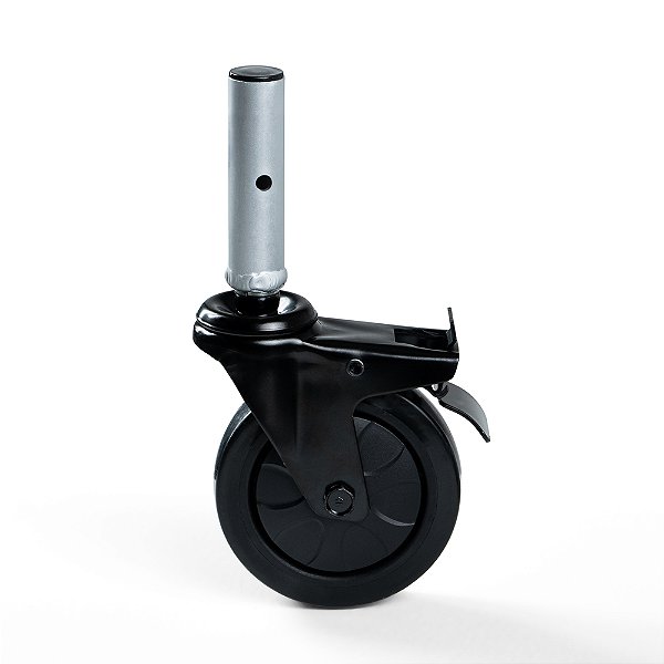 Roda Traseira Com Tubo Para Cadeira De Banho 150KG SC102L - Hidrolight