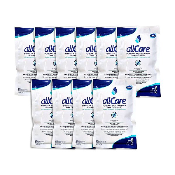 Kit Com 10 Membrana Anticongelante All Care Para Criolipólise M - RMC