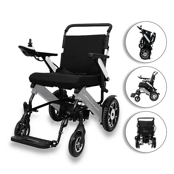Cadeira de Rodas Motorizada D3000 Super Light Até 120 Kg - Dellamed