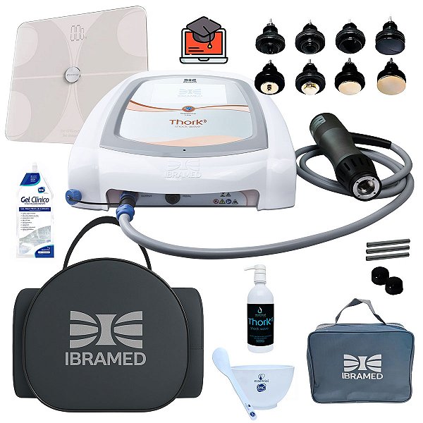 Novo Thork Ondas De Choque Wave Com 1 Aplicador + Balança + Bolsa Ibramed