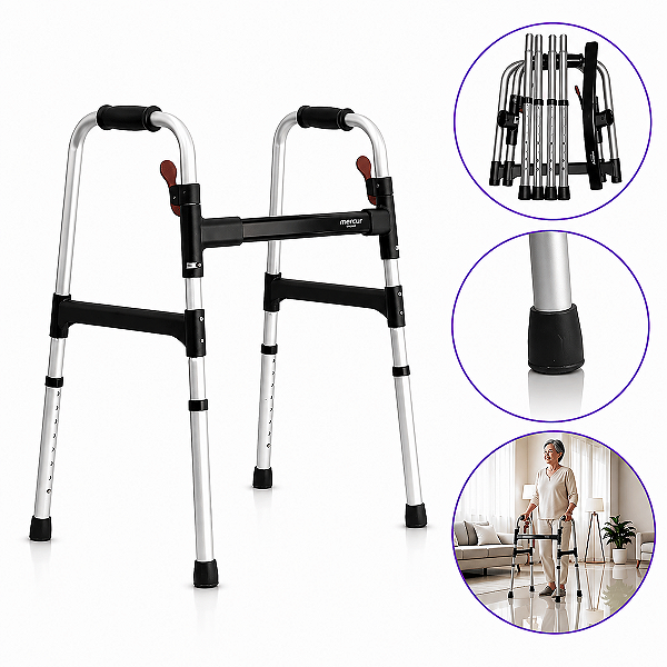Andador Desmontável Até 130 Kg BC1546 Mercur Embalagem Danificada - OUTLET
