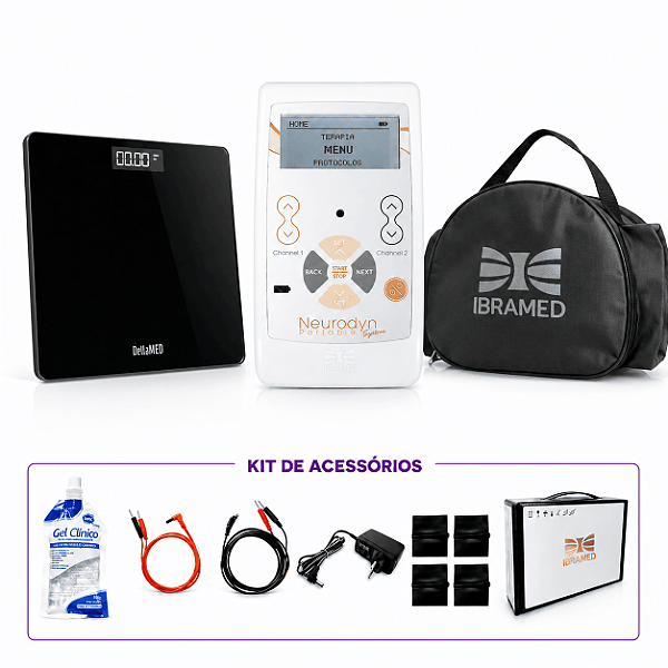 Neurodyn Portable System 2 Canais Com 5 Correntes - Ibramed