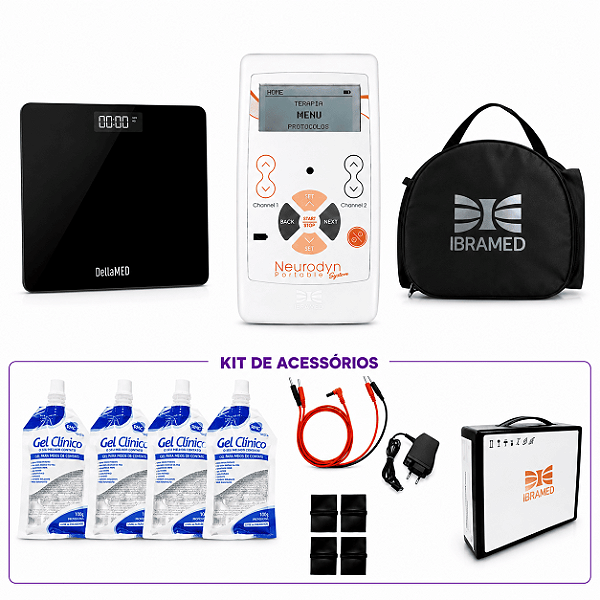 Neurodyn Portable System 2 Canais Com 5 Correntes - Ibramed