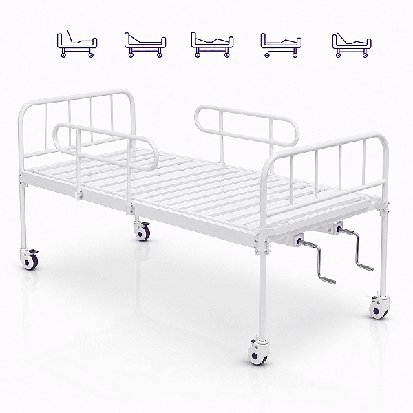 Cama Hospitalar Manual 2 Movimentos DX - Dellamed