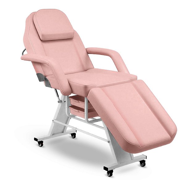 Poltrona Maca Fixa Reclinável Soft Akmed Rosa