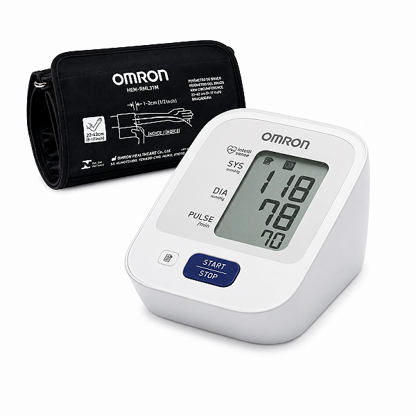 Monitor De Pressão Arterial Automático de Braço HEM-7122 - OMRON