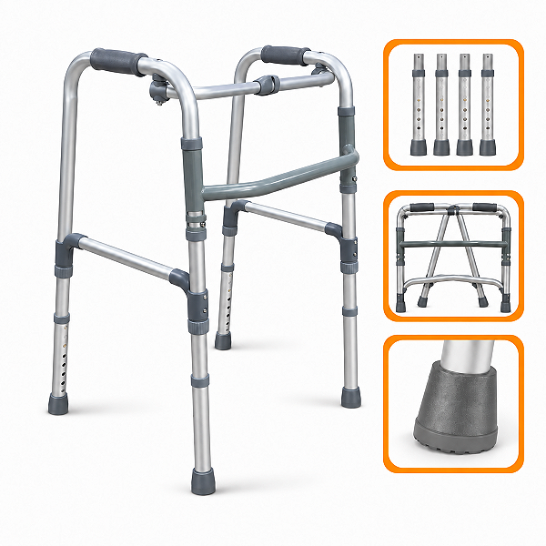 Andador Articulado 2 Barras Até 150 Kg - Hidrolight