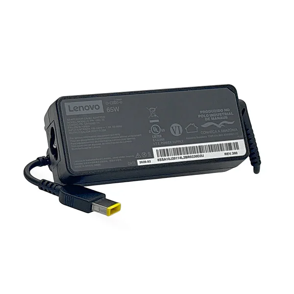 Fonte Lenovo Slim Tip 65W Original Preto