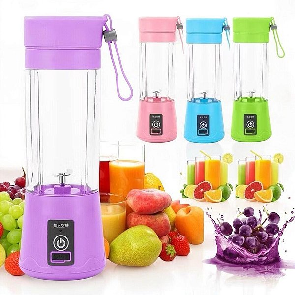 Mini Liquidificador Portátil Colorido