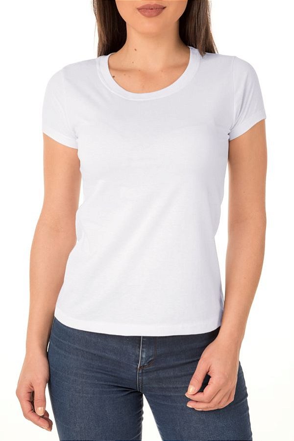 Camiseta Feminina Lisa Branca