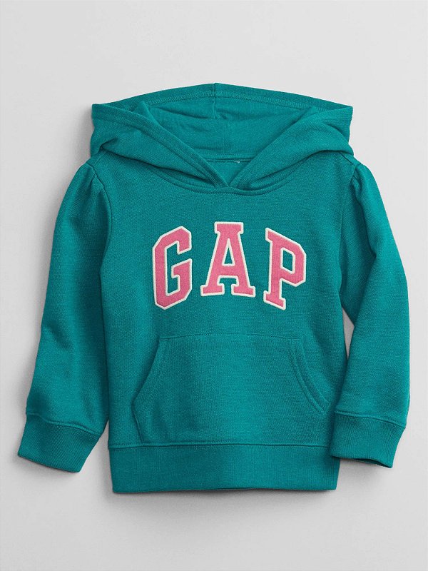 MOLETOM FLANELADO GAP - TURQUESA ESCURO - MENINA