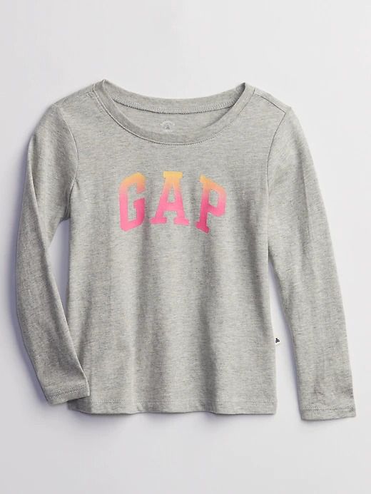 CAMISETA MANGA LONGA GAP - CINZA - MENINA