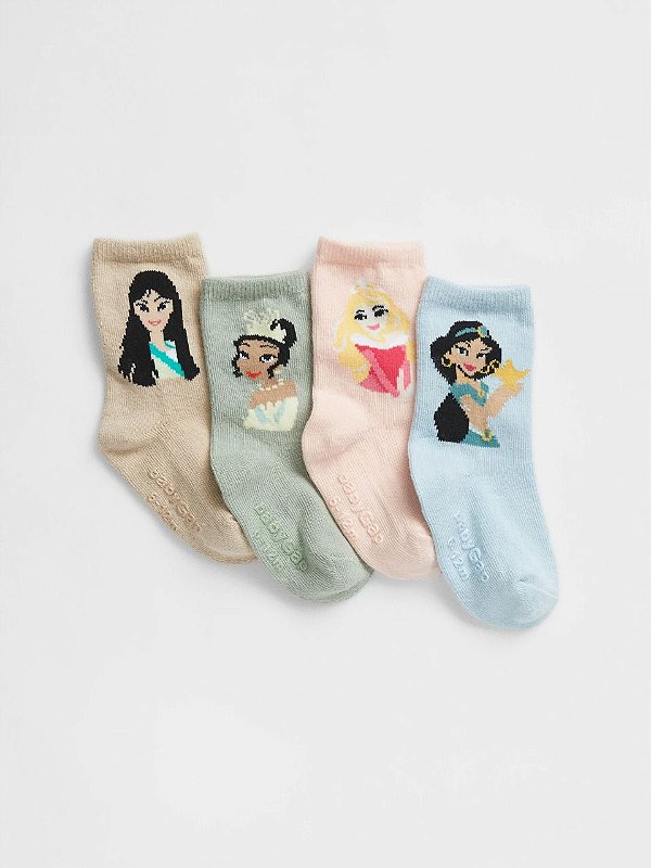 KIT 4 MEIAS GAP - PRINCESAS DISNEY - MENINA