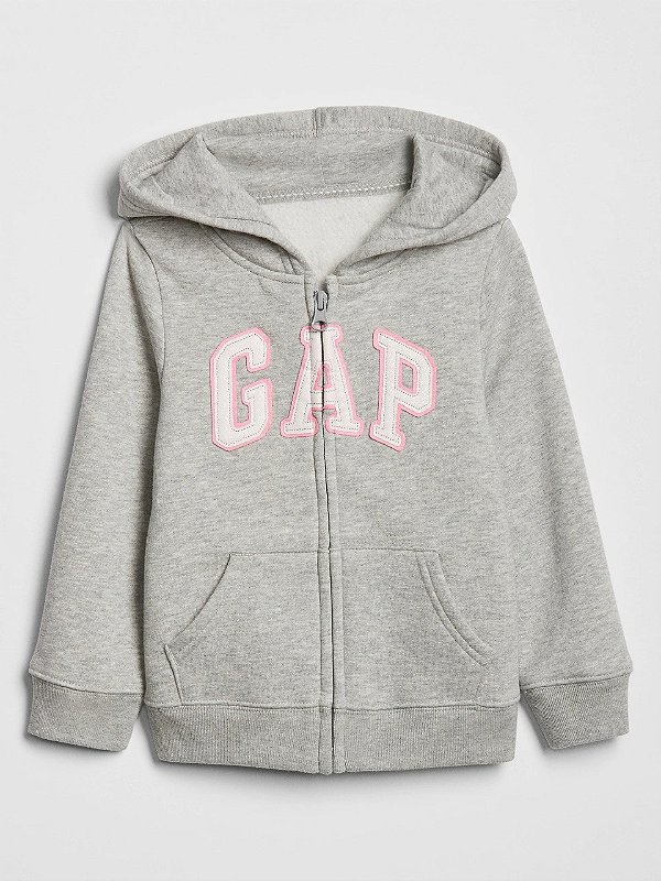 MOLETOM FLANELADO GAP - CINZA - MENINA