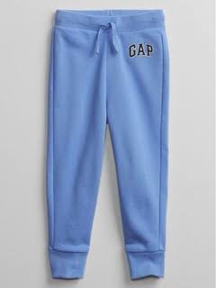 CALÇA MOLETOM GAP - AZUL CLARO LOGO BORDADA - MENINO