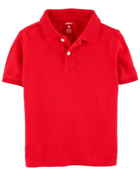 CAMISETA POLO CARTER'S - VERMELHA - MENINO