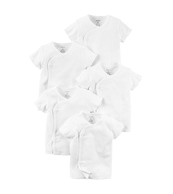 KIT 5 KIMONOS CARTER'S - BRANCO - UNISSEX