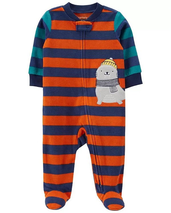 MACACÃO FLEECE CARTER'S - LEÃO MARINHO - MENINO