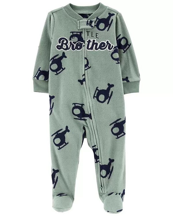 MACACÃO FLEECE CARTER'S - LITTLE BROTHER - MENINO