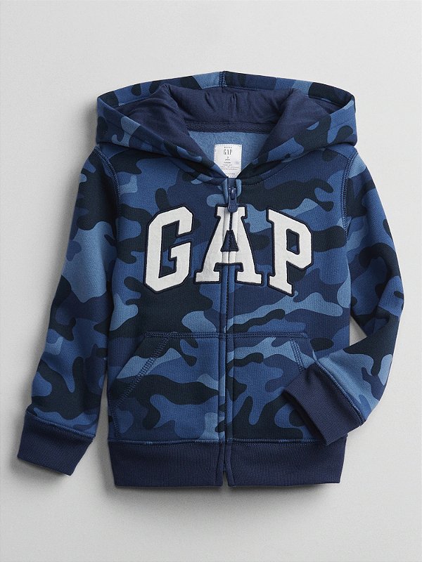 MOLETOM FLANELADO GAP - CAMUFLADO AZUL - MENINO