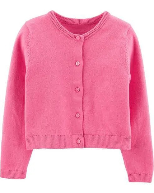 CARDIGAN DE FIO CARTER'S - ROSA - MENINA