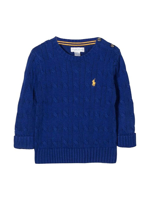 BLUSA DE FIO POLO RALPH LAUREN - AZUL - MENINO