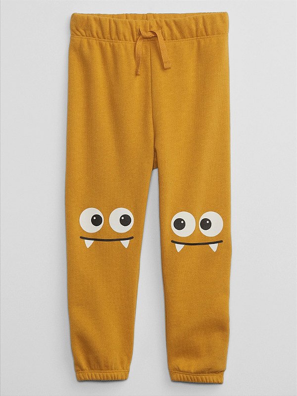 CALÇA MOLETOM FLANELADO GAP - MONSTRINHO - MENINO