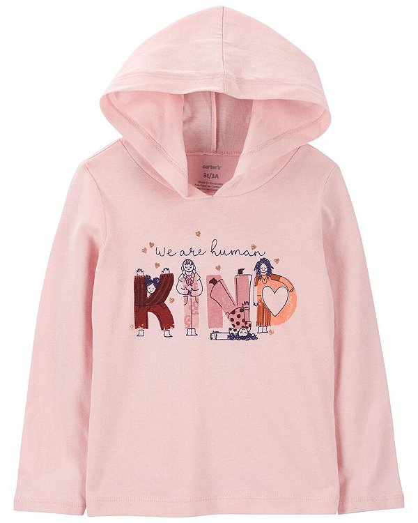 CAMISETA MANGA LONGA CARTER'S -  ROSA - MENINA