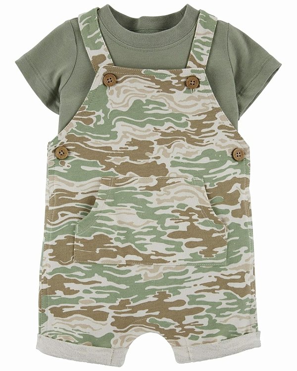 JARDINEIRA CARTER'S - CAMUFLADA - MENINO