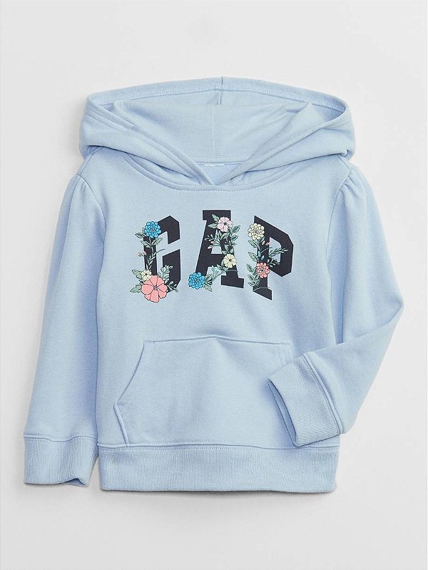 MOLETOM GAP - AZUL FLORES - MENINA