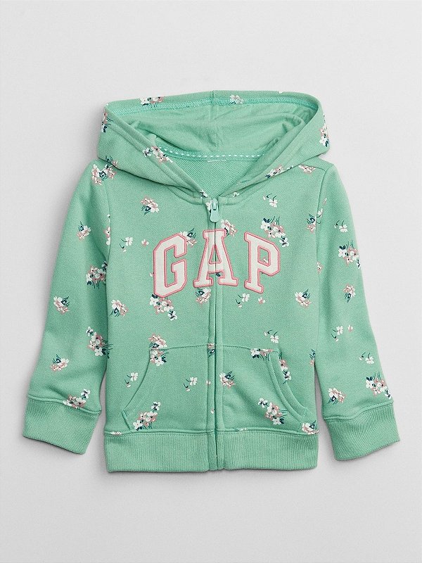 MOLETOM GAP - VERDE FLORAL - MENINA
