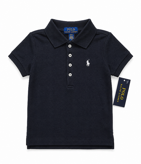 CAMISETA MANGA CURTA POLO RALPH LAUREN - PRETA - MENINA