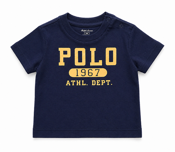 CAMISETA MANGA CURTA POLO RALPH LAUREN - AZUL MARINHO - MENINO