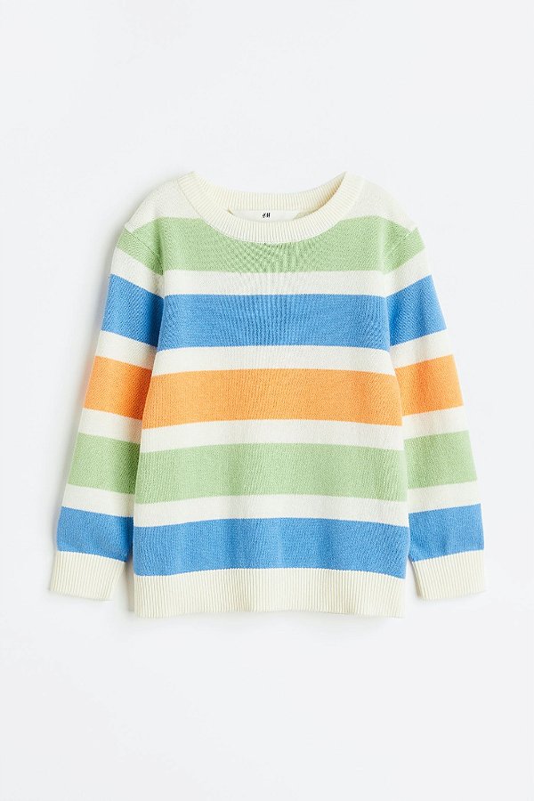 BLUSA DE FIO H&M - COLORIDA LISTRADA - MENINO