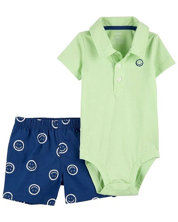 CONJUNTO VERÃO 2 PEÇAS CARTER'S - SORRISO - MENINO
