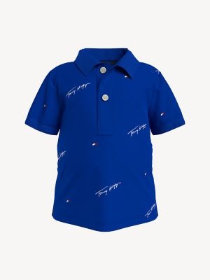 CAMISETA POLO MANGA CURTA TOMMY HILFIGER - AZUL - MENINO
