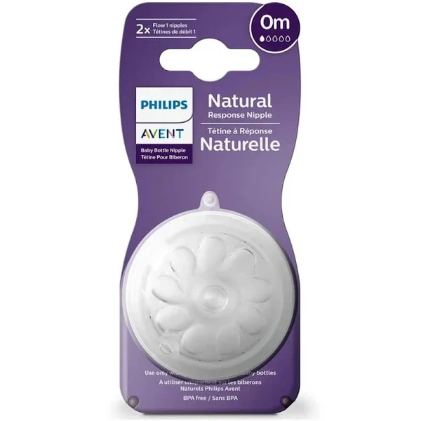 BICO EXTRA KIT 2 PEÇAS PHILIPS AVENT NATURAL 0M+ (FLUXO 1)
