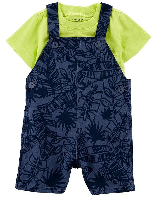 JARDINEIRA CARTER'S - NEON - MENINO