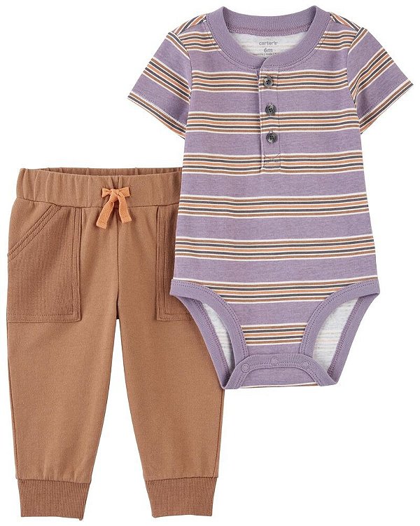 CONJUNTO 2 PEÇAS CARTER'S - LISTRADO - MENINO