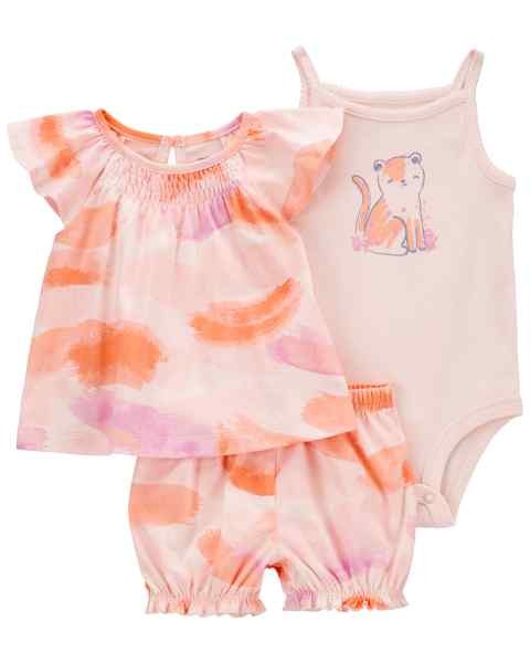 CONJUNTO VERÃO 3 PEÇAS CARTER'S - COLORS  - MENINA