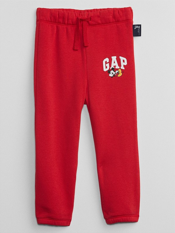 CALÇA MOLETOM FLANELADO GAP - VERMELHA MICKEY - UNISSEX