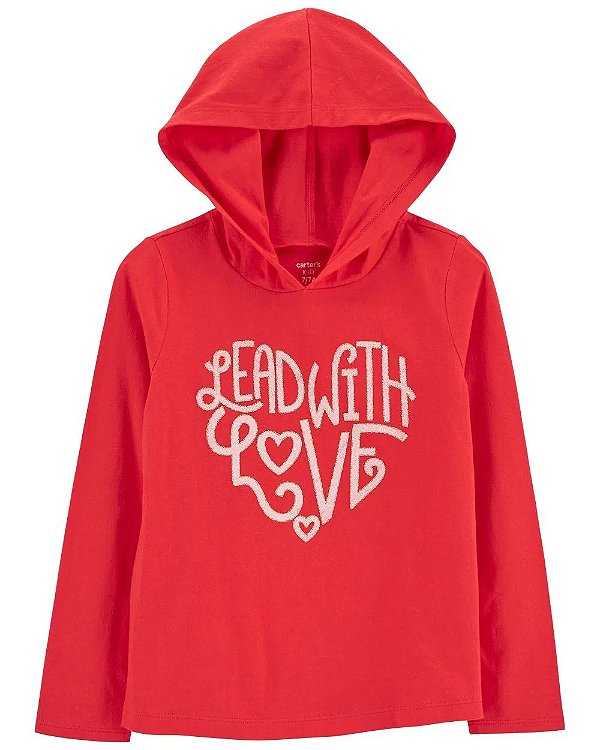 CAMISETA MANGA LONGA CARTER'S -  VERMELHA - MENINA