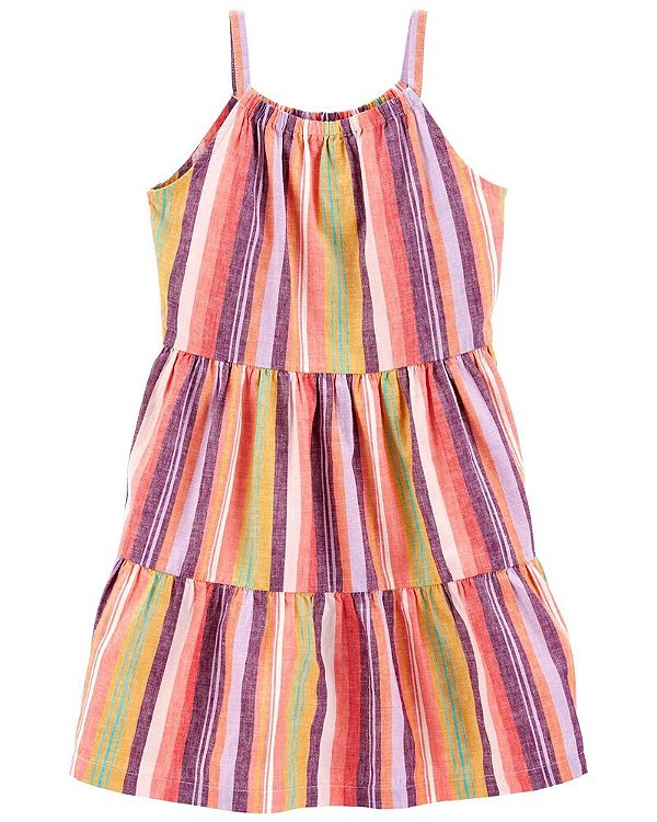 VESTIDO CARTER'S - LINHO COLORIDO - MENINA