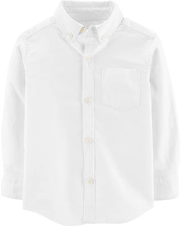 CAMISA MANGA LONGA CARTER'S - BRANCA - MENINO