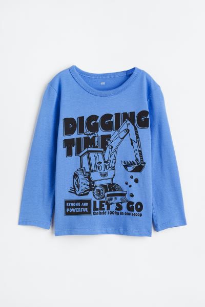 CAMISETA MANGA LONGA H&M - LET'S GO - MENINO