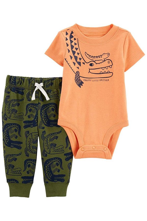 CONJUNTO 2 PEÇAS CARTER'S - JACARÉ - MENINO