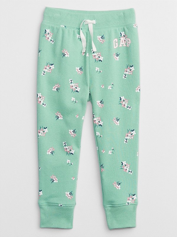 CALÇA MOLETOM GAP - FLORAL VERDE - MENINA