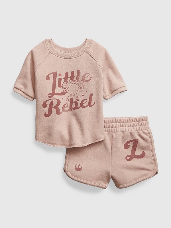 CONJUNTO VERÃO 2 PEÇAS GAP - ROSA - MENINA