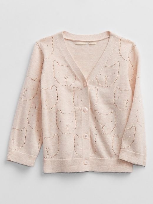 CARDIGAN EM FIO GAP - ROSA - MENINA